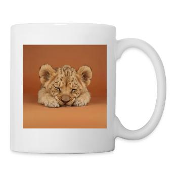 Sleeping cheetah cub - Mug - white - Right