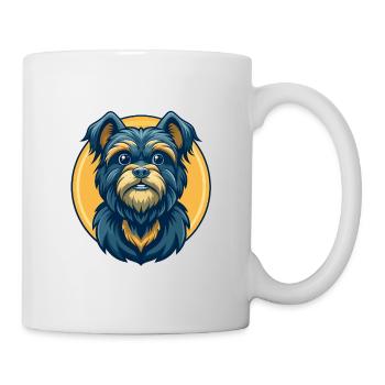 Affenpinscher Hund Kawaii Maskottchen Cartoon-Clipart - Tasse - Weiß - Rechts
