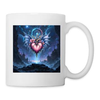 Winged Heart in Cosmos - Mug - white - Right
