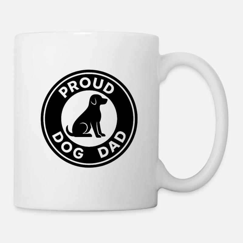 Proud Dog Dad - Tasse - Weiß