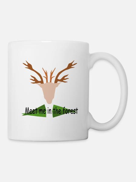 Meet_me_in_the_forest - Tasse - Weiß