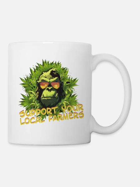 Support your local farmers - Tasse - Weiß