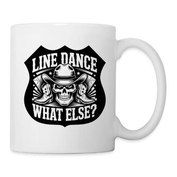 LineDance Skull Cowboy Boots - Mug - white - Right