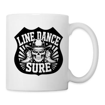 Line Dance Skull Boots Hat - Mug - white - Right