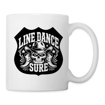 Western de la danse en ligne - Mug blanc - blanc - Droite