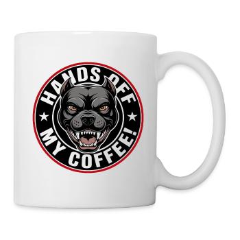 Hold My Coffee Dog Motif - Mug blanc - blanc - Droite