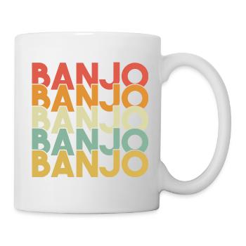 Banjo Retro Vintage - Mug - white - Right