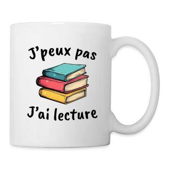 Bücher, Lesergeschenk-Idee, ich kann es nicht haben - Tasse - Weiß - Rechts