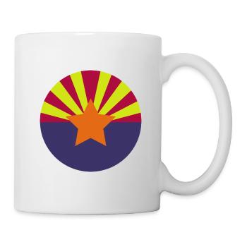 Arizona-Rundflagge - Tasse - Weiß - Rechts