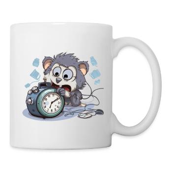 Réveil du matin Chaos Otter - Mug blanc - blanc - Droite