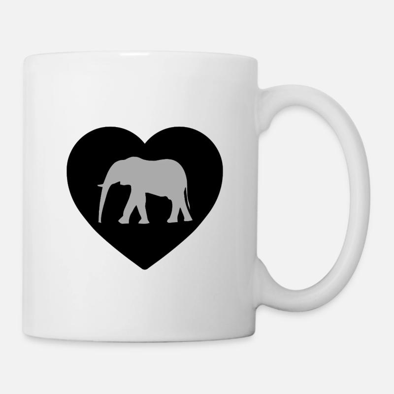 Elefant - Tasse - Weiß
