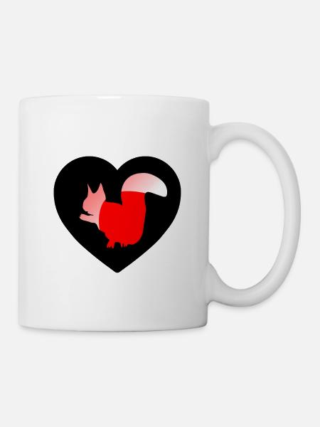 Eichhörnchen - Tasse - Weiß