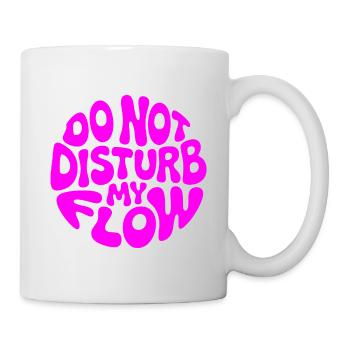 do not disturb my flow pink branded - Mug - white - Right