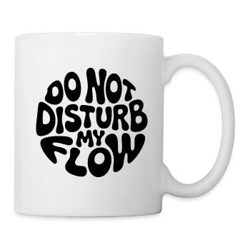 do not disturb my flow black branded - Mug - white - Right