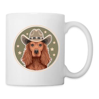 Cocker Spaniel Cowboy - Mug - white - Right