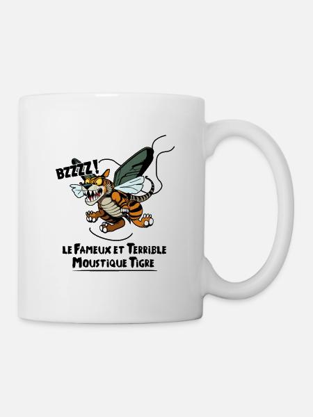 LE FAMEUX MOUSTIQUE TIGRE - Mug blanc - blanc