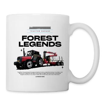 Tracteur Rouge 05 - Mug blanc - blanc - Droite