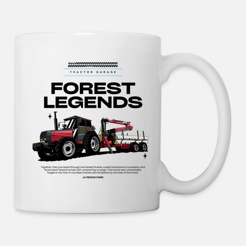 Tracteur Rouge 05 - Mug blanc - blanc