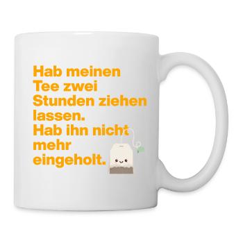 TEA TIME LOVER , FÜR ALLE FANS VON TEE MIT HUMOR - Tasse - Weiß - Rechts