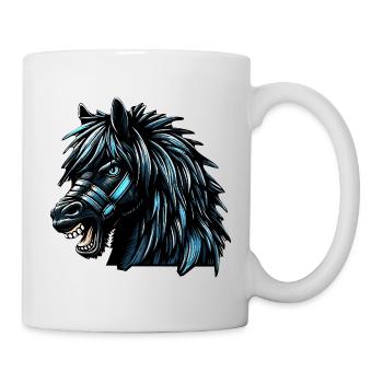 Pferd - Tasse - Weiß - Rechts