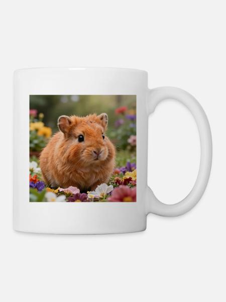 Flowery hamster dream - Mug - white