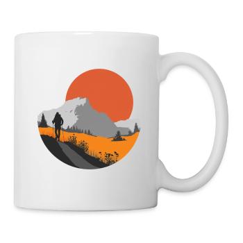Mountain hike, hiker gift idea - Mug - white - Right
