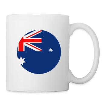 Manche du drapeau australien - Mug blanc - blanc - Droite