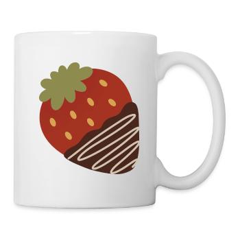Strawberry Dipped in Chocolate - Mug - white - Right