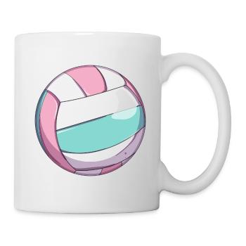 Volleyball Vintage - Tasse - Weiß - Rechts