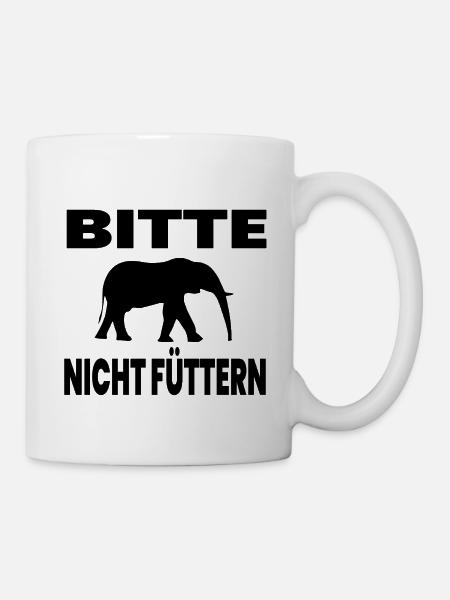 Elefant - Tasse - Weiß