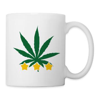 Feuille de Cannabis - Weed - Legalize - Mug blanc - blanc - Droite