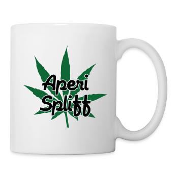Aperi Spliff – Cannabis – Gras - Tasse - Weiß - Rechts