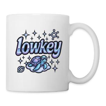 Lowkey Schildkröte auf Wolke - Tasse - Weiß - Rechts