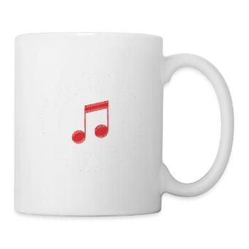Love Music, hate Fascism - Antifascist Merch - Mug - white - Right