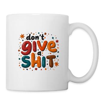 Gib niemals auf Farbexplosion - Tasse - Weiß - Rechts