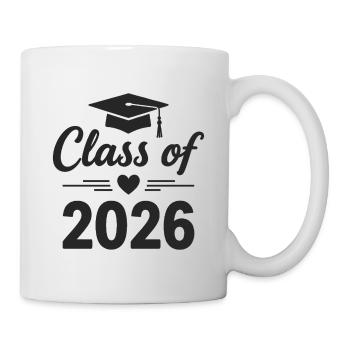 CLASS OF 2026 Absolventen Abschluss Studium - Tasse - Weiß - Rechts