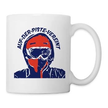 Au der Piste vereint - Logo  - Tasse - Weiß - Rechts