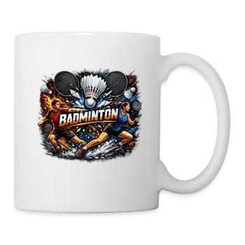Badminton Fury Doppel-Rausch - Tasse - Weiß - Rechts