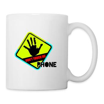 Hand away! No phone touch - Mug - white - Right