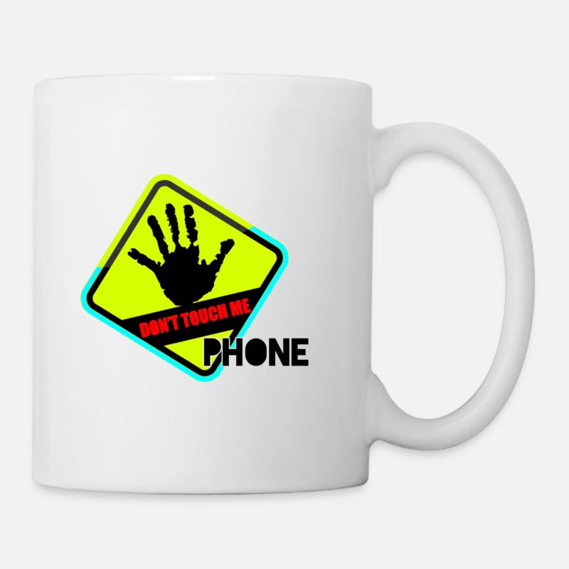Hand away! No phone touch - Mug - white