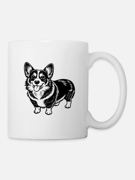 Pembroke Walisischer Corgi - Tasse - Weiß