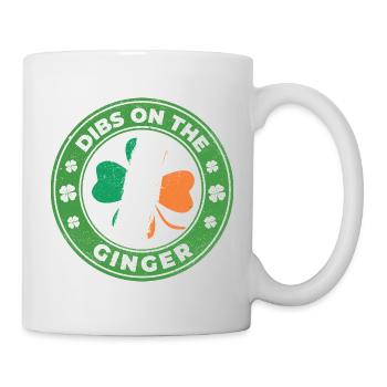 Dibs On The Ginger St Patrick’s Irish - Mug - white - Right