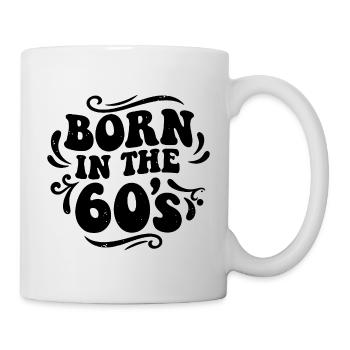 Né dans les années 60 - Design rétro vintage des années 60 - Mug blanc - blanc - Droite