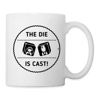 The Die Is Cast! (Stag Party Game Over Patch / B) - Mug - white - Right