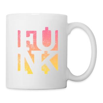 Funk Retro Musik - Tasse - Weiß - Rechts