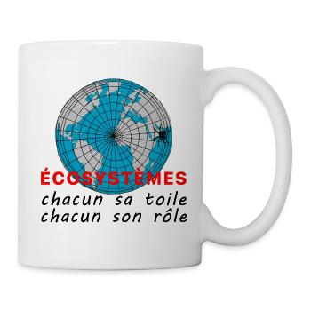 ecosystmes_chacun_sa_toile_chacun_son_role - Mug blanc - blanc - Droite