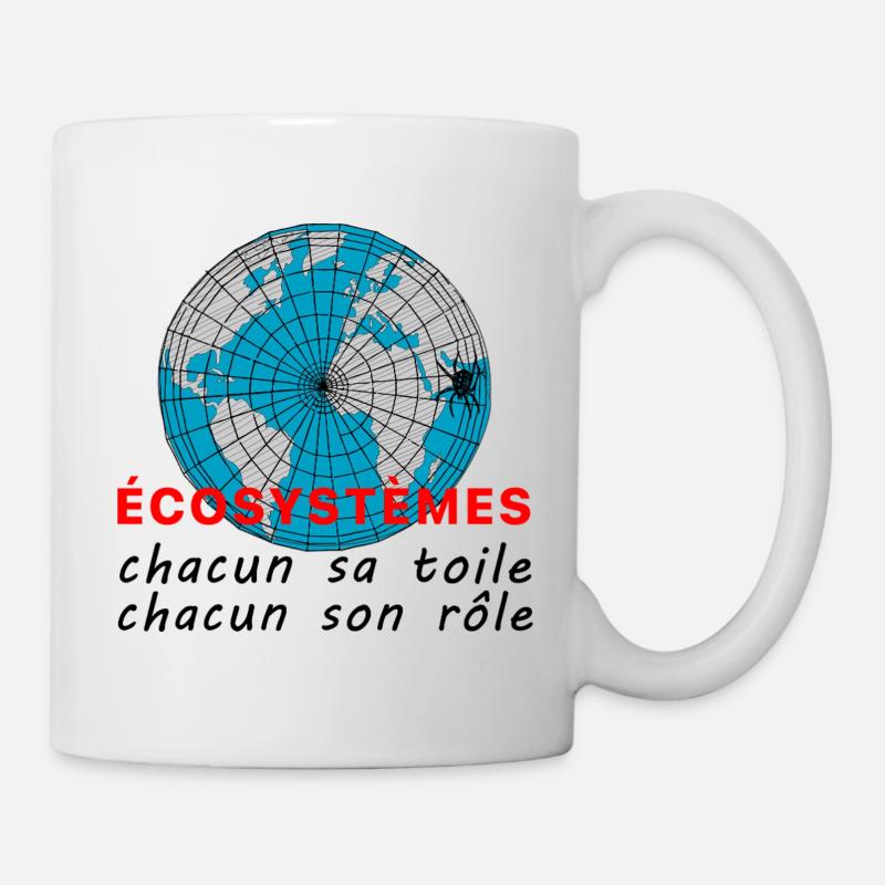 ecosystmes_chacun_sa_toile_chacun_son_role - Mug blanc - blanc