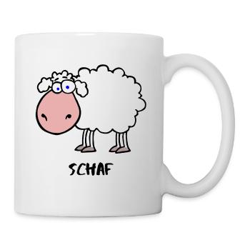 Schaf - Tasse - Weiß - Rechts