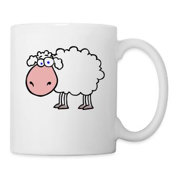 Schaf - Tasse - Weiß - Rechts
