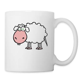 Rattenschaf - Tasse - Weiß - Rechts